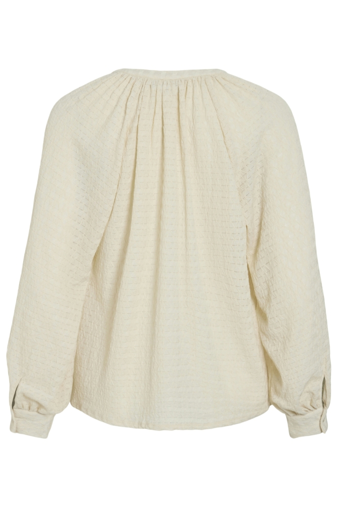 VIBABERA V-NECK L/S SHIRT 14110148 Birch